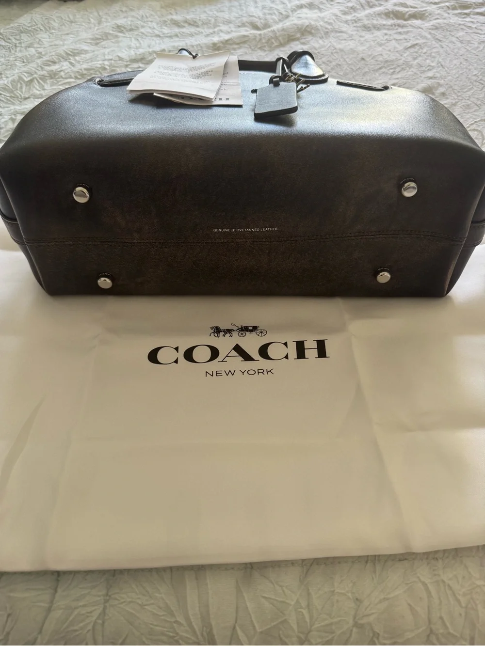 NWT Coach Loved Leather Empire 28 - Picture 3 of 14